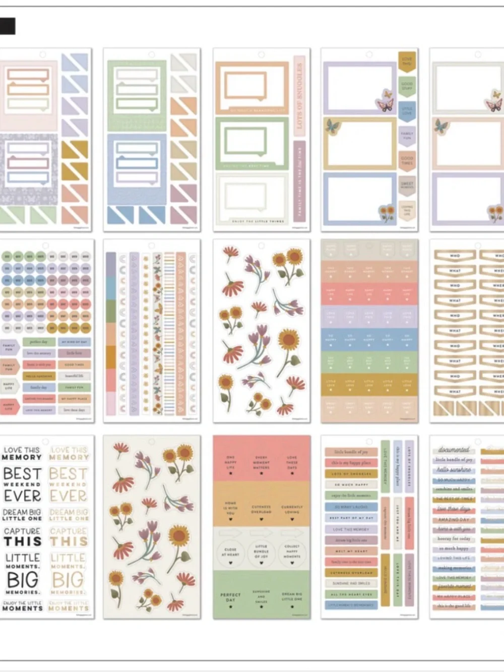 NWT-Happy Planner-Beloved Butterflies Baby VALUE PACK STICKERS - BIG